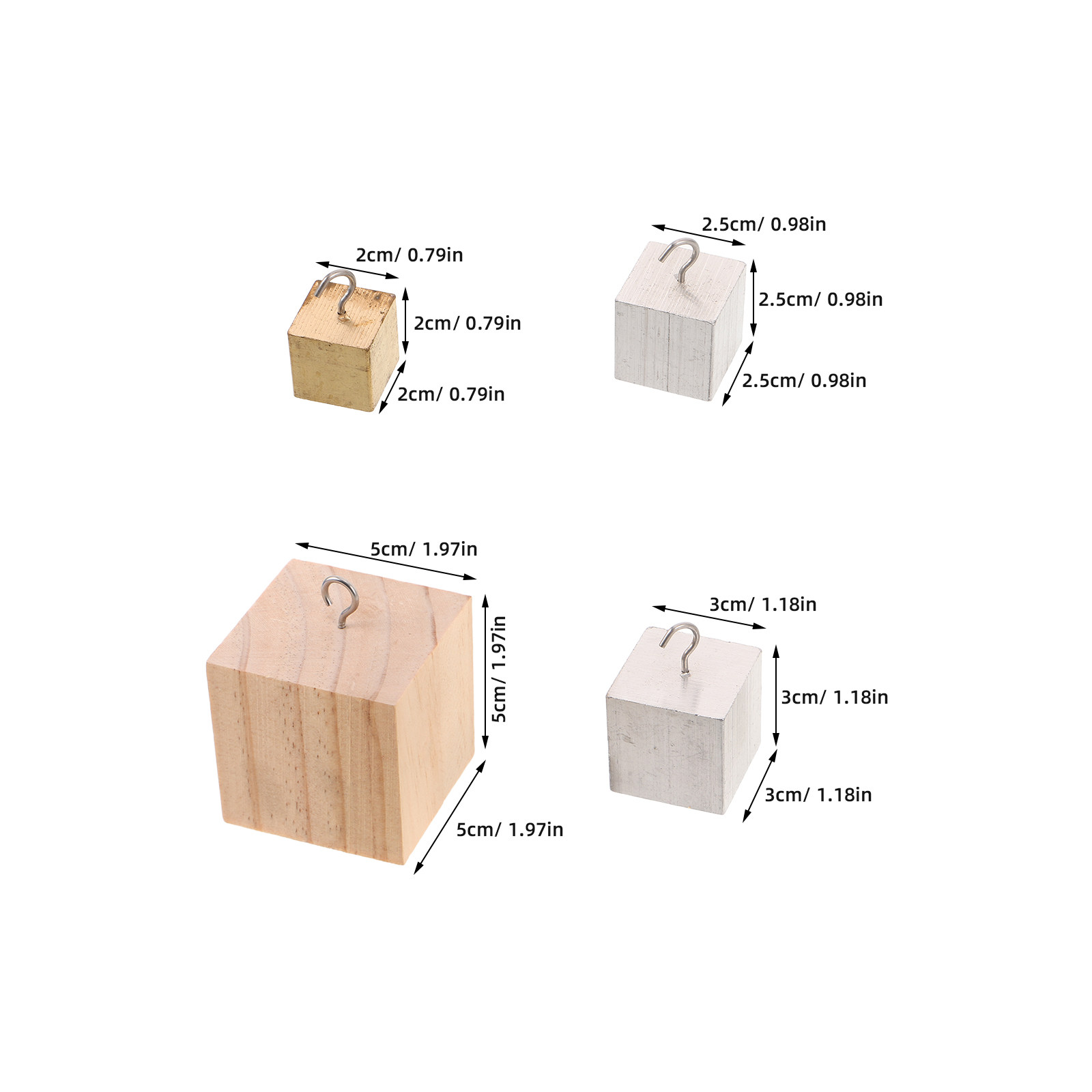 1Set Copper Iron Aluminum Wood - Lab Equipment recension och pris