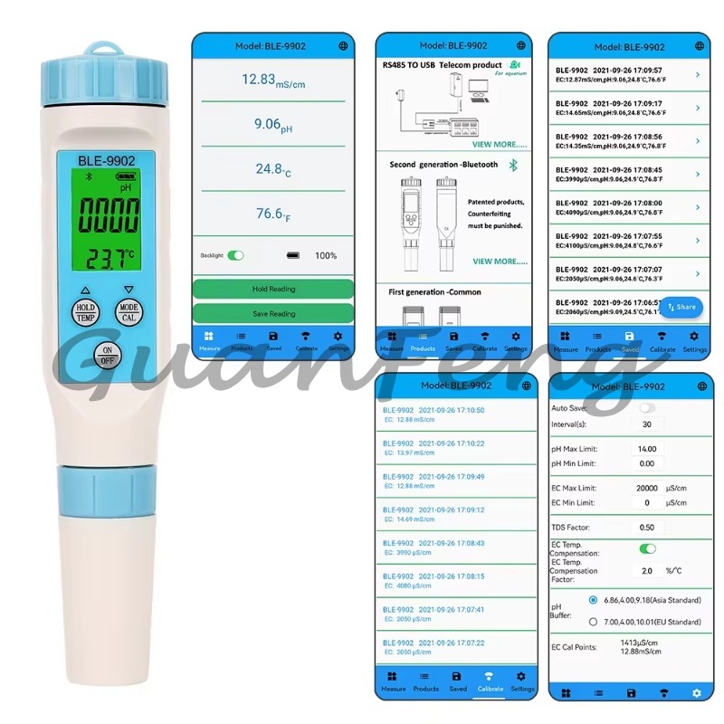 Digital Multi-Parameter Water  - Ph Meter Digital Water Tester recension och pris