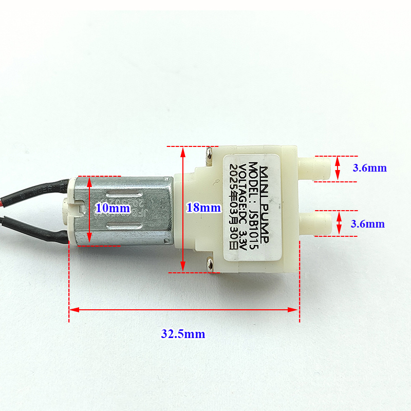 JSB1015 DC 3V 3.3V 3.7V Small  - Mini Peristaltic Pump 12V recension och pris